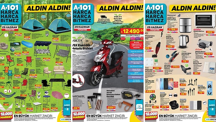 A101'e Elektrikli Motorlu Bisiklet Geliyor! 29 Haziran 2023 A101 Aldın Aldın Kataloğu