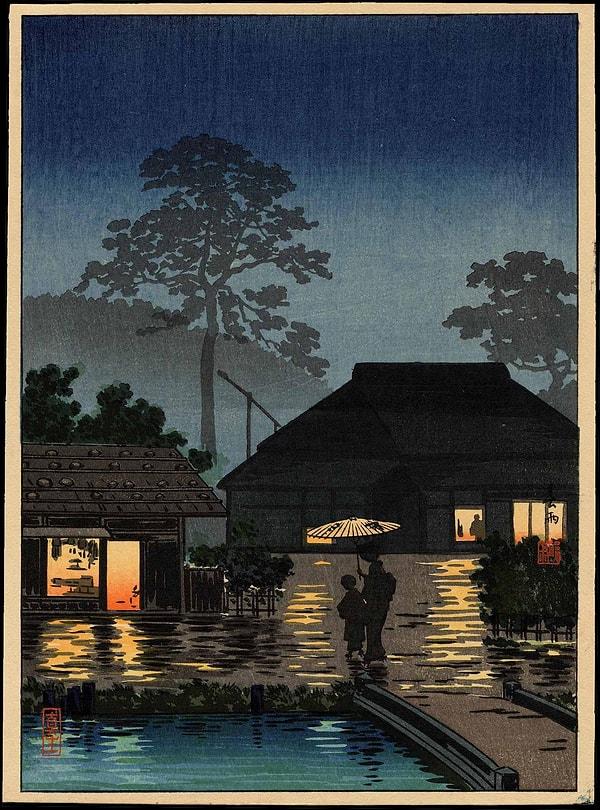6. Long Spell of Rain (Uzun Süreli Yağmur), Tsuchiya Koitsu (1930)