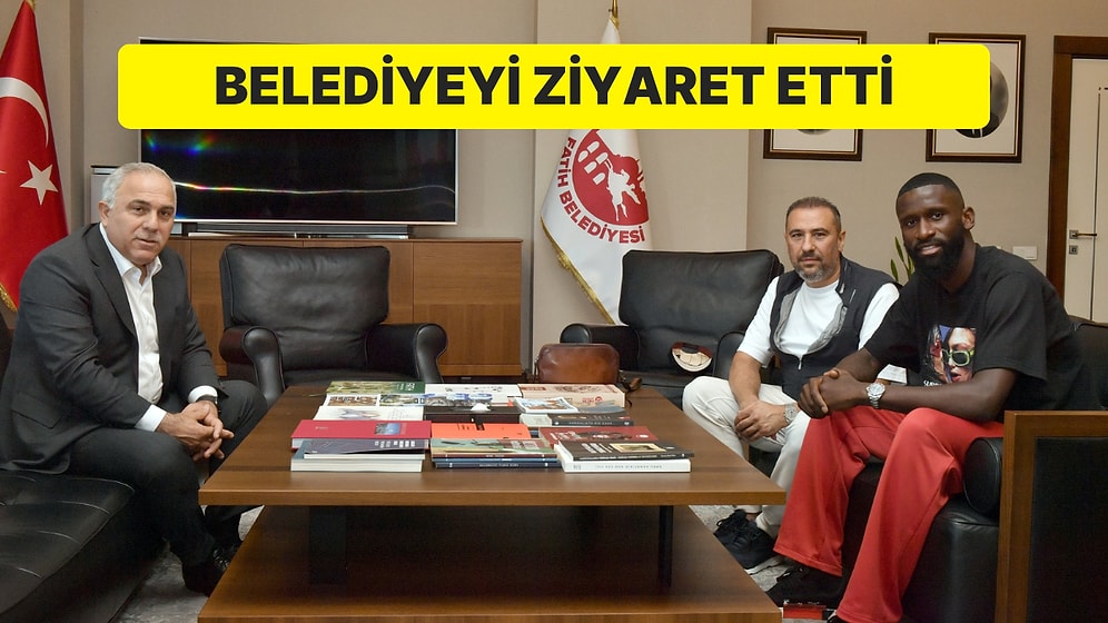 Dünyaca Ünlü Futbolcu Rüdiger Fatih Belediyesi’ni Ziyaret Etti