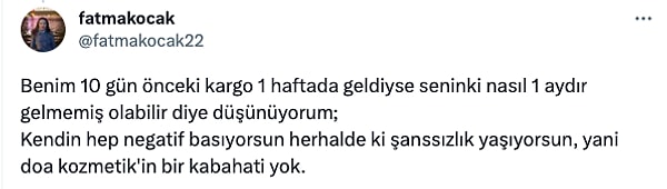 Kimi kullanıcılar ise kendi siparişlerinin sorunsuz ulaştığını belirterek tartışmadaki yerini aldı.