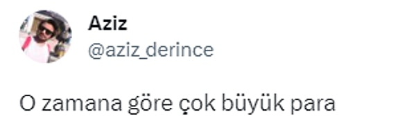 Bizim için hala çok büyük para!