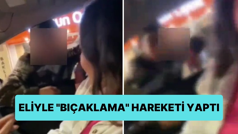 Araç Kullanan Kadından Para İsteyen Çocuk Olumsuz Cevap Alınca Eliyle 'Bıçaklama' Hareketi Yaptı