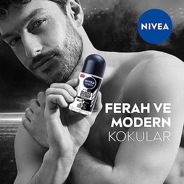 11. Bakımlı erkeklerin tercihi Nivea Men Black&White roll on deodorant.