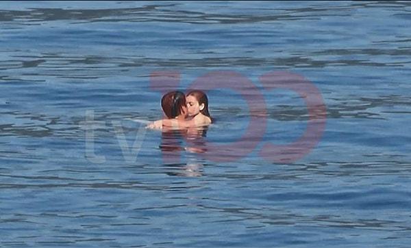 Ama dizinin sezon finalinden kısacık bir süre sonra denizde öpüştükleri, sarmaş dolaş görüntüler çıktı ortaya ve bir kez daha "Ateş olmayan yerden duman çıkmaz!" sözüne geldik hepimiz!