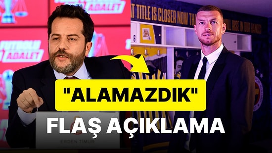 Dzeko Galatasaray'a Gelmek İstiyormuş! Galatasaray Başkan Vekili Erden Timur Açıkladı