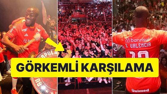 Binler Akın Etti! Internacional Taraftarları Enner Valencia'yı Büyük Coşkuyla Karşıladı