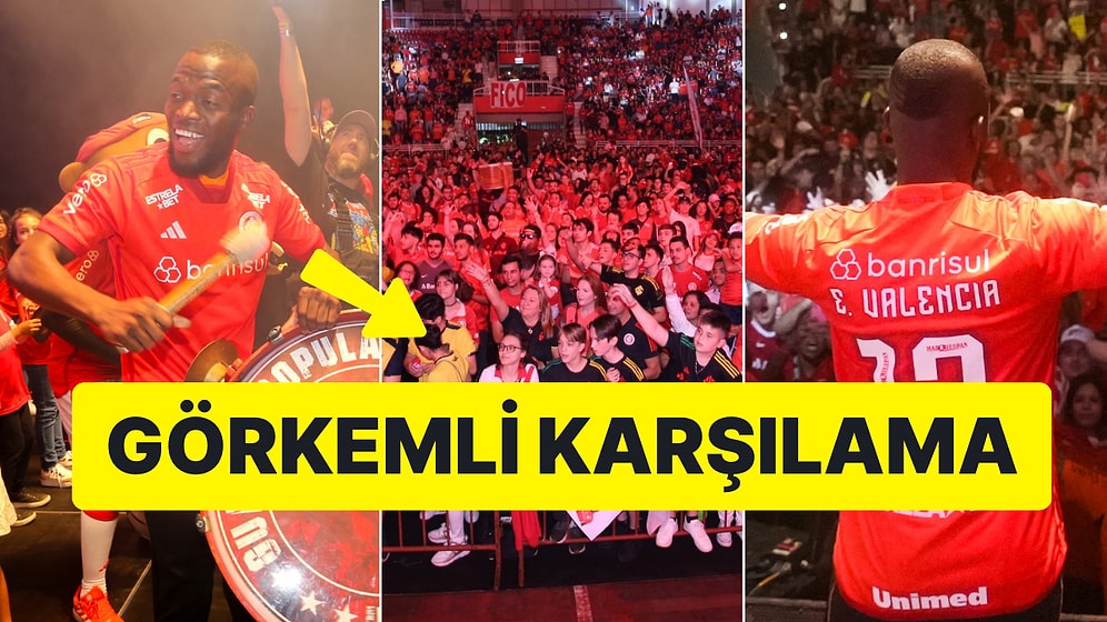 Binler Akın Etti! Internacional Taraftarları Enner Valencia'yı Büyük Coşkuyla Karşıladı