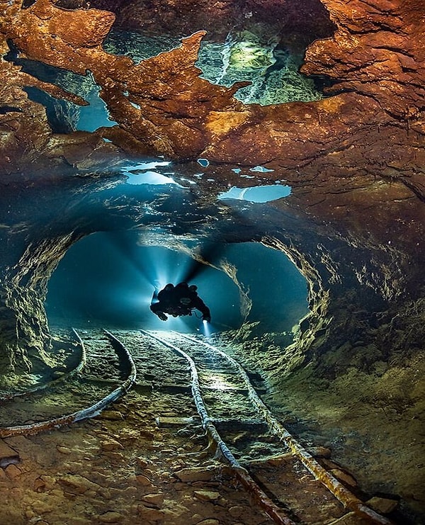 8. Дайвинг с ребризером (изолирующим дыхательным аппаратом), Восточная Словакия