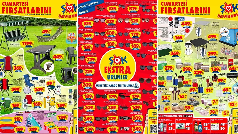 ŞOK'a Kamp ve Piknik Ürünleri Geliyor! 1 Temmuz 2023 ŞOK Aktüel Ürünler Kataloğu