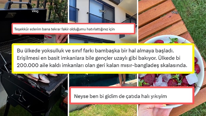 Arkadaşlarıyla Geçirdikleri Bir Günü Paylaşan Çift, Sosyal Medyada Sınıf Farkıyla Fakirliği Hatırlattı