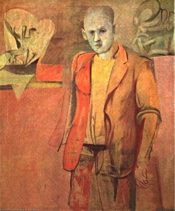 Kooning'in sanat hayatının ilerleyen dönemlerinde kadın figürlerine ağırlık verdiği bilinse de başlangıçta erkek figürler çizmeye odaklanmıştı.