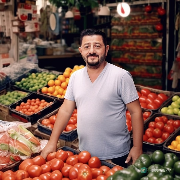 Михал Галустян — продавец овощей и фруктов