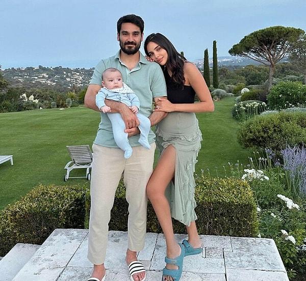 Manchester City'den Barcelona'ya transfer olan Türk asıllı Alman milli futbolcu İlkay Gündoğan, eşi Sara Arfaoui ile gittiği tatilde oğlu Kais'in fotoğrafını ilk kez paylaştı.