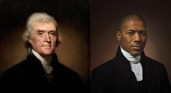 11. Thomas Jefferson'ın altıncı büyük torununun dedesinin fotoğrafını aynı şekilde çektirmesi👇