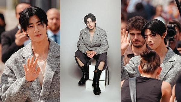 Paris'te düzenlenen "Dior Summer 2024" defilesine katılan Cha Eunwoo, giydikleriyle vezir olayım derken rezil oldu desek yeridir.
