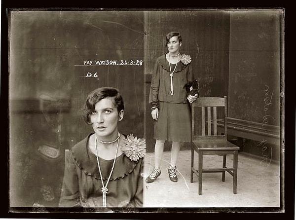 17. Yeni Güney Galler Tarih Müzelerinin arşivinde yer alan,1920'lerden kalma, suçlu kadınların fotoğraflarından biri👇