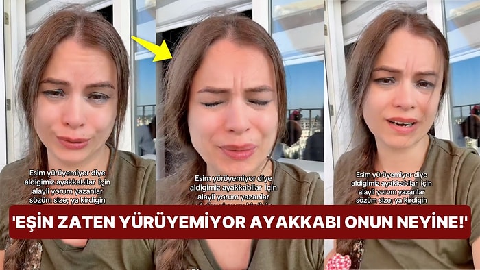 Yürüyemeyen Eşine Aldığı Ayakkabı Yüzünden Linç Edilen Kadın Gözyaşlarına Boğularak Sitem Etti!