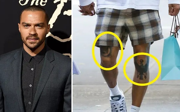 7. У Джесси Уильямса есть пара татуировок на ногах, в том числе львенок на бедре и египетский сокол на голени