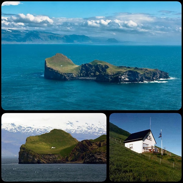 Daha çok avcıların konaklamak için tercih ettiği bu ev, Vestmannaeyjar takımadalarını oluşturan 18 adadan oluşan bir konsorsiyuma ait olan ve Elliðaey olarak bilinen 0,4 kilometrekarelik bu adada yer alıyor.