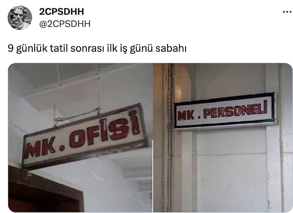 Üstelik pazartesiye denk geldi.