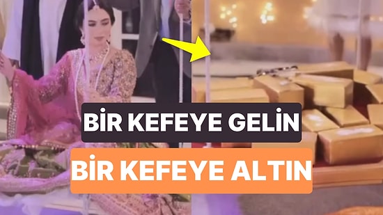 Pakistanlı Ailenin Dubai'deki Lüks Düğünlerinde Gelini Altınla Tartmaları Olay Oldu