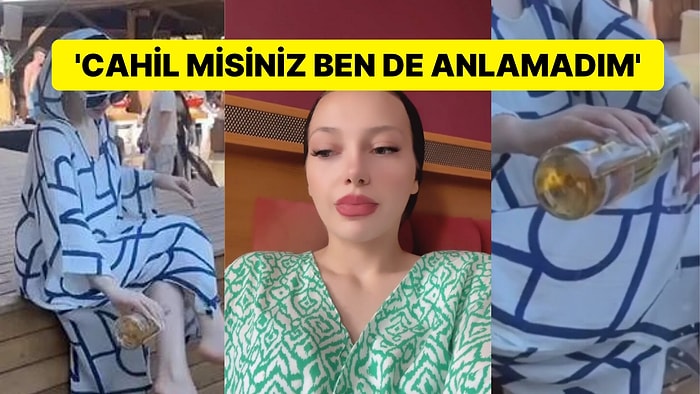 'İstersem Duş Alırım': İçkiyle Ayaklarını Yıkayan Tesettürlü Fenomen Esra Rabia Ünal Açıklama Yaptı!