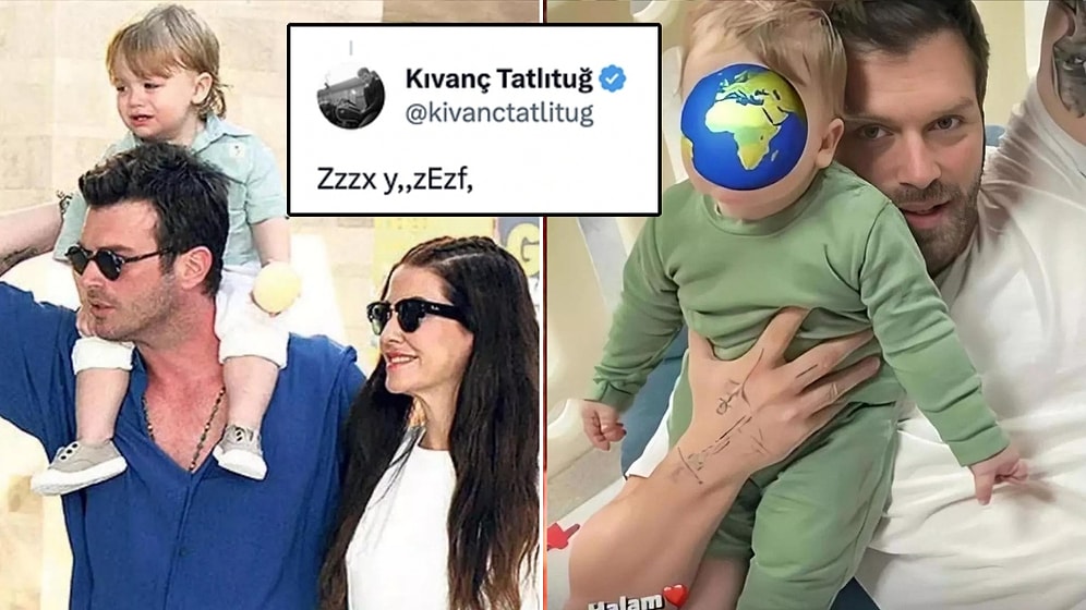 Kıvanç Tatlıtuğ'un Oğlu Kurt Efe Babasının Telefonunu Ele Geçirince İlk Tweetlerini Böyle Attı