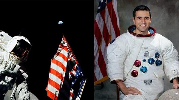Bilim insanı ve Ay modülü pilotu Harrison Schmitt Ay'da yürürken, Ay vadisi Toros–Littrow'dan taş örnekleri topluyordu.