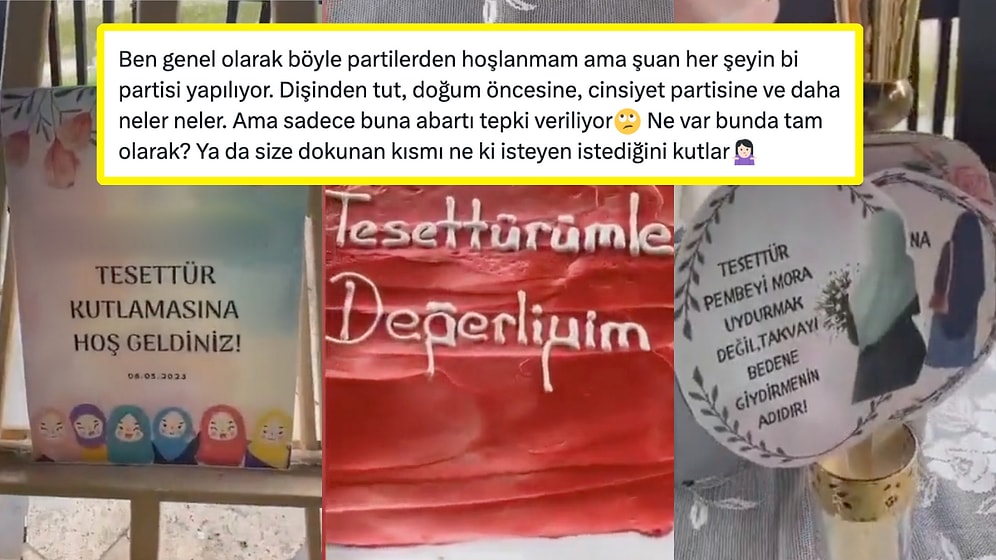 'Sünnet Düğününden Daha Mantıklı': Tesettüre Girme Partisi Kullanıcıları İkiye Böldü!