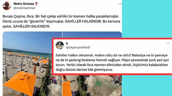 Donla Denize Giren Amcalar mı Yoksa Ücretli Plajlar mı? Kullanıcıları İkiye Bölen Sahil Tartışması!