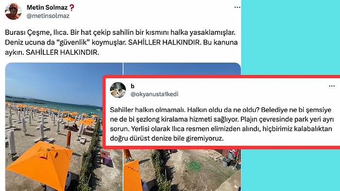 Donla Denize Giren Amcalar mı Yoksa Ücretli Plajlar mı? Kullanıcıları İkiye Bölen Sahil Tartışması!