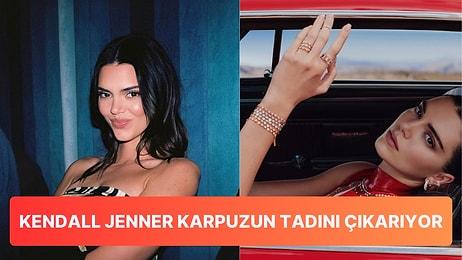 Dünyaca Ünlü Süper Model Kendall Jenner'ın Karpuz Keyfi