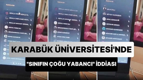 Karabük Üniversitesi Mimarlık Fakültesi'nde Sınıfın Çoğunun Yabancı Uyruklu Olduğu İddiası Gündem Oldu