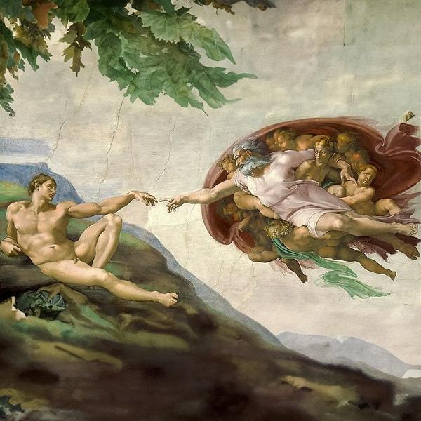 5. Adem'in Yaratılışı, Michelangelo (1511)