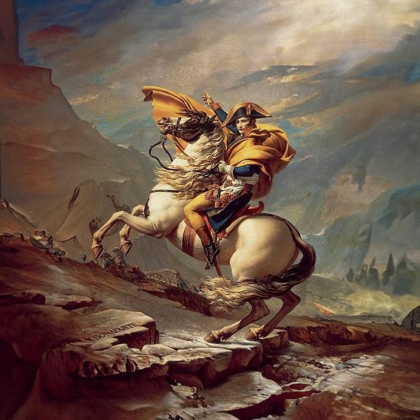 11. Napoleon Alpler'i Geçiyor, Jacques-Louis David (1801)
