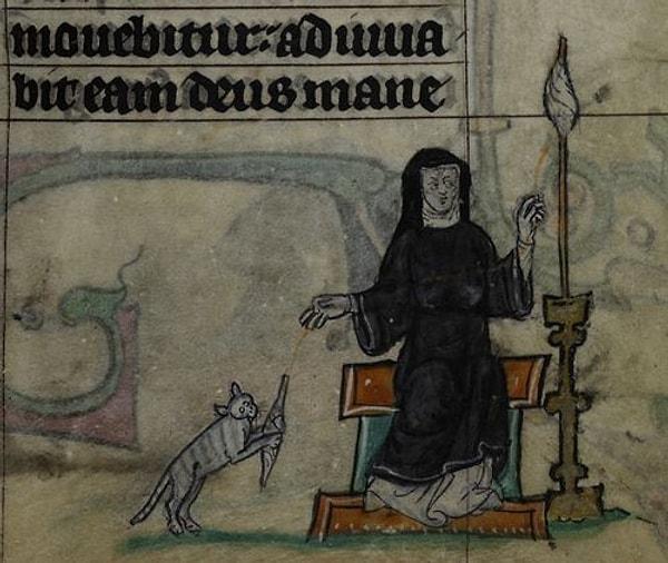 Ancak Orta Çağ'da işler kediler için biraz karışık hale gelmiştir. Avrupa'nın tam ortasında kurulan acımasız engizisyon mahkemeleri, kedilerin cadılarla ortak olduğunu ilan etmiş ve bu durum kedi katliamlarına neden olmuştur.