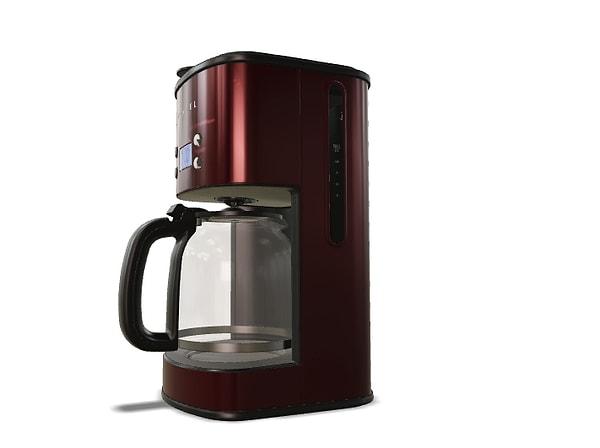 1,5 L (12 fincan) kapasiteli cam kahve karafı çoğu ev için yeterli bir kapasite yaratıyor.
