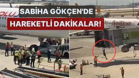Sabiha Gökçen'de Hareketli Dakikalar! Uçağı Kaçırıp Aprona Atladılar