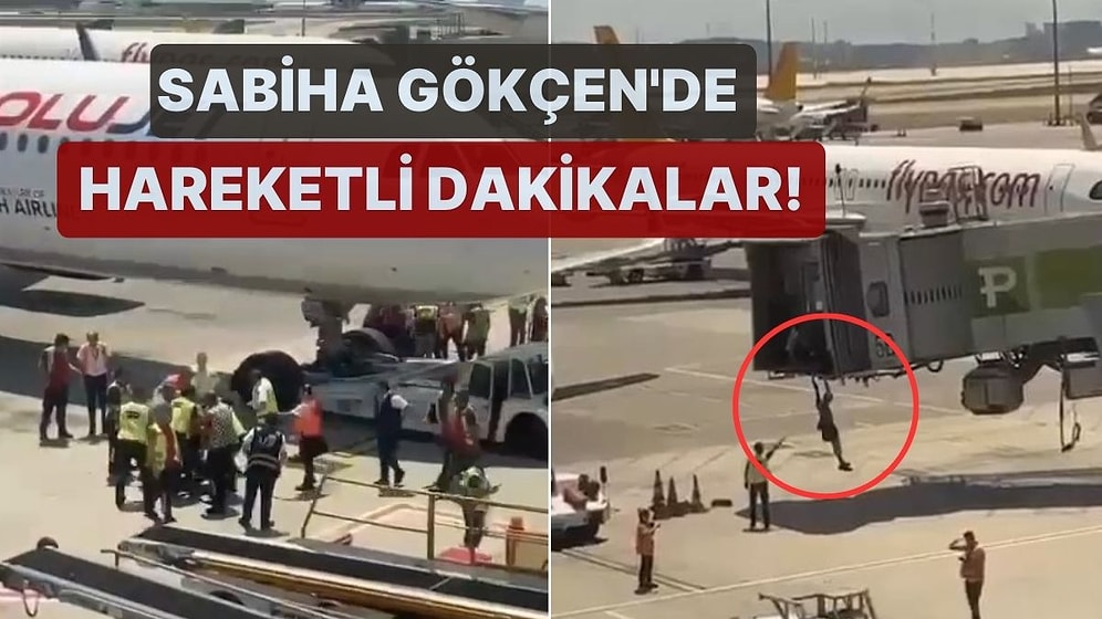 Sabiha Gökçen'de Hareketli Dakikalar! Uçağı Kaçırıp Aprona Atladılar