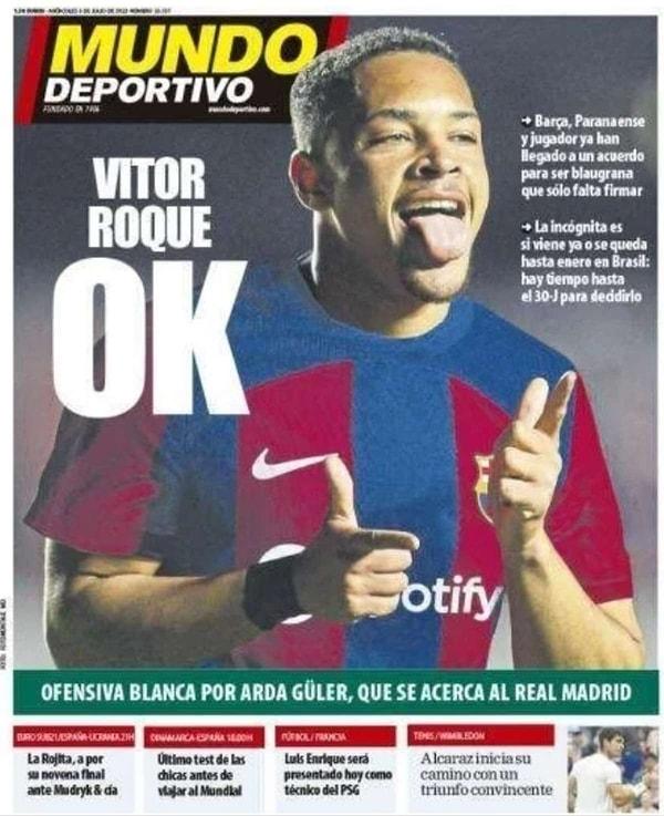 El Mundo Deportivo ise "Arda Güler için onu Real Madrid'e yaklaştıran beyaz saldırı" ifadelerini manşetine çıkardı.