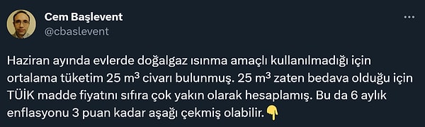 3 puan düşük enflasyon 3 puan düşük zam demekti.