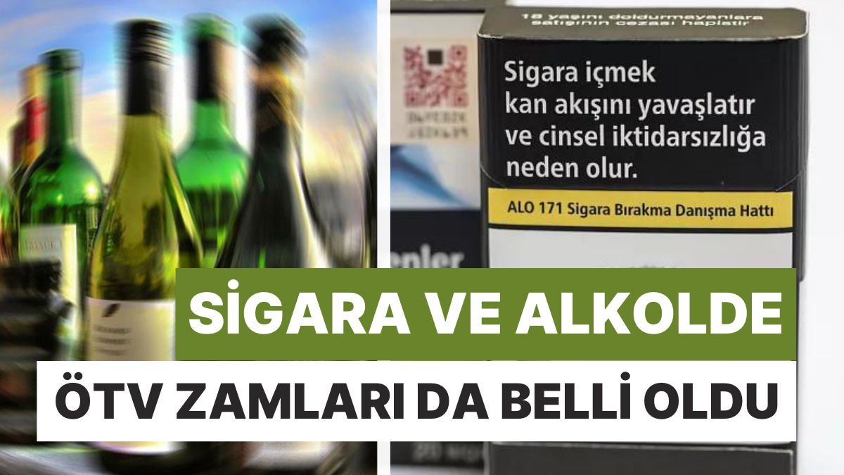 ÖTV Artışı Da Belli Oldu: Sigara Ve Alkole Bir Zam Daha Geliyor