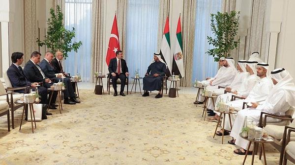 Bayram öncesinde Cumhurbaşkanı Yardımcısı Cevdet Yılmaz'la Hazine ve Maliye Bakanı Mehmet Şimşek, Birleşik Arap Emirlikleri (BAE) Devlet Başkanı Muhammed bin Zayid Al Nahyan’la görüşmüştü.