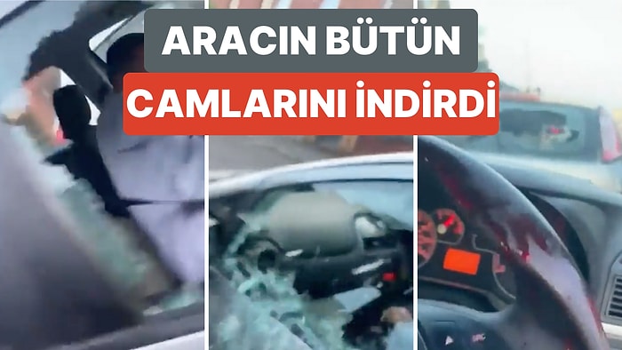 Trafikte Yaşadığı Şiddetli Yol Verme Kavgasının Her Anını Saniye Saniye Kaydeden Öfkeli Sürücü