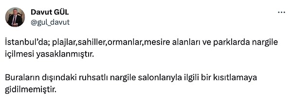 İstanbul’un yeni valisi Davut Gül’ün açıklamasını da şöyle bırakalım: