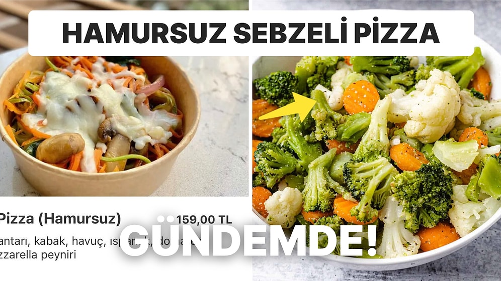 Dümdüz Sebze Tabağını "Hamursuz Sebzeli Pizza" Diye Kakalayan Restorana Gelen Birbirinden Komik Yorumlar!