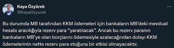 Aslında kısaca para basma yetkisi Merkez Bankası'nın elindeydi.