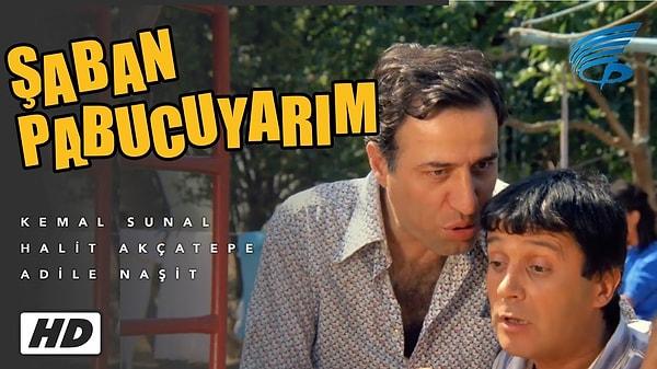1985 yapımı olan "Şaban Pabucu Yarım" filminin kadrosunda Kemal Sunal'ın yanı sıra Adile Naşit, Halit Akçetepe, Ümit Yesin gibi usta oyuncular da vardı.