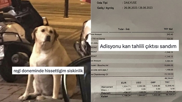 Regl Dönemi Şişkinliğinden Çeşme'de Gelen 50 Bin Liralık Adisyona Son 24 Saatin Viral Tweetleri