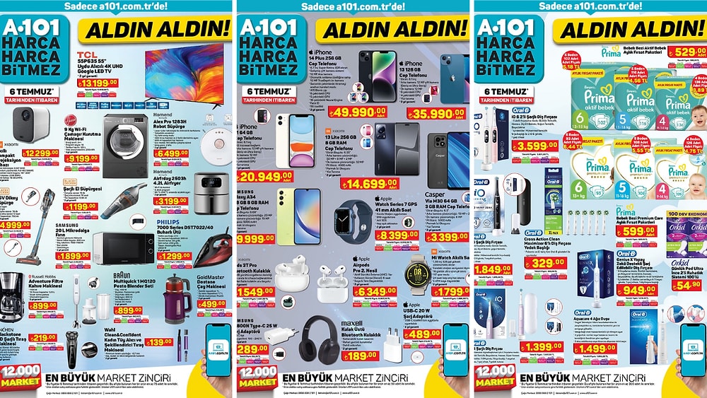 A101'e Apple Watch 7 Geliyor! 6 Temmuz 2023 A101 İnternete Özel Aldın Aldın Kataloğu